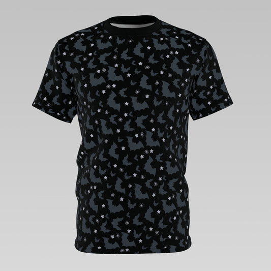 Black Bat Pattern T-Shirt
