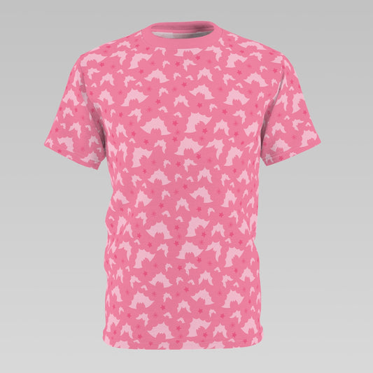 Pink Bat Pattern T-Shirt