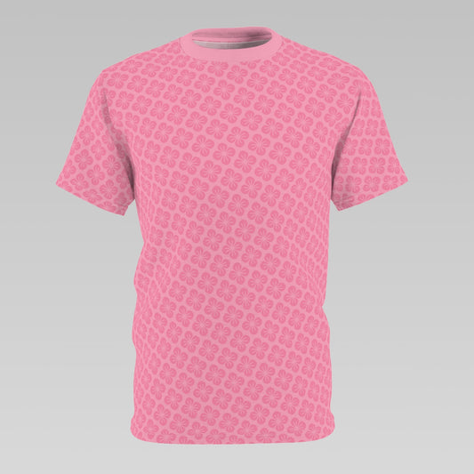 Soft Rose Flower Pattern T-Shirt