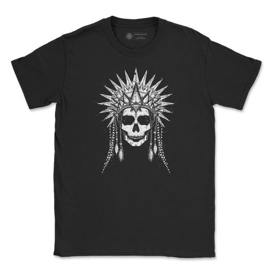 Crowned Skull T-Shirt - Gothic Spike Crown Graphic Tee