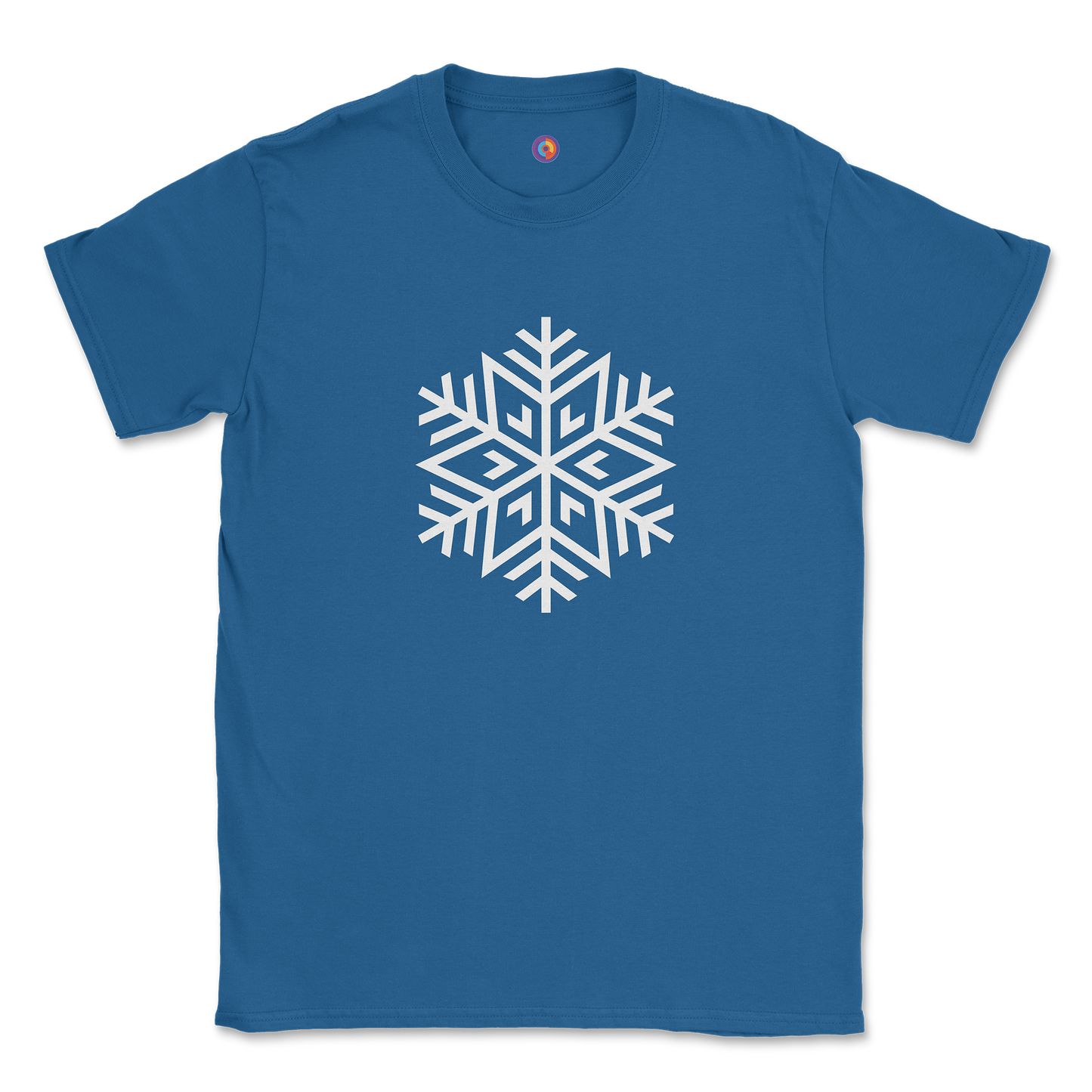 Geometric Snowflake T-Shirt – Abstract Line Art Symbol