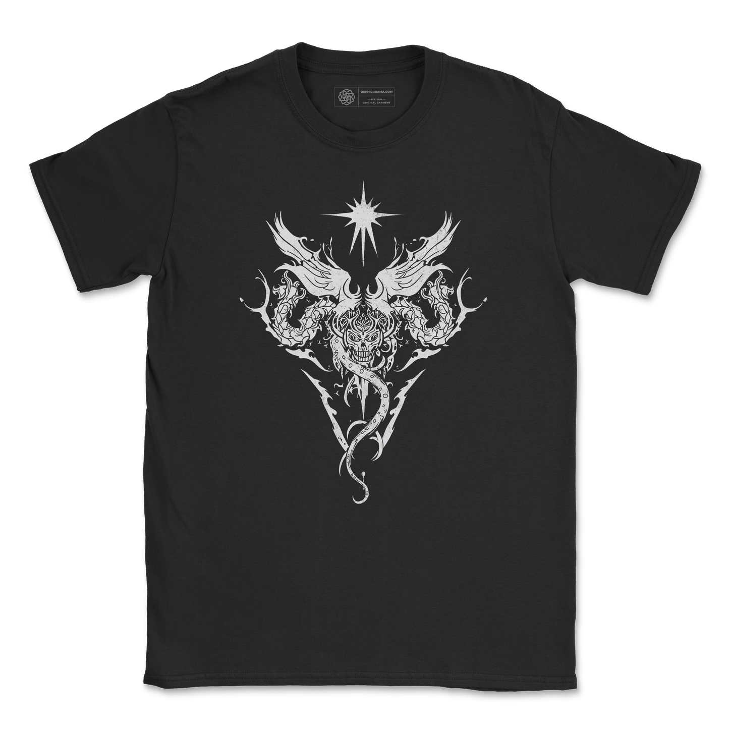 Dragon Sigil T-Shirt - Gothic Mythic Crest Tee