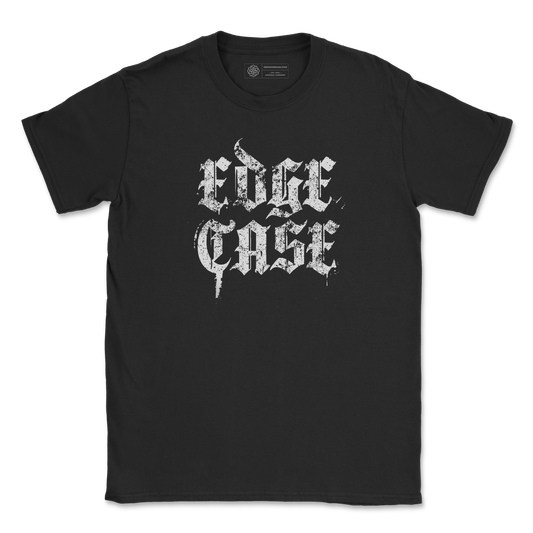 Edge Case T-Shirt - Gothic Script Graphic Tee