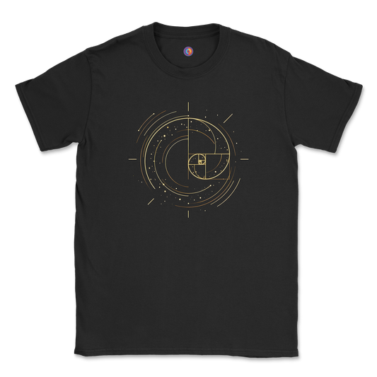 Fibonacci Spiral T-Shirt – Golden Ratio Geometry Tee