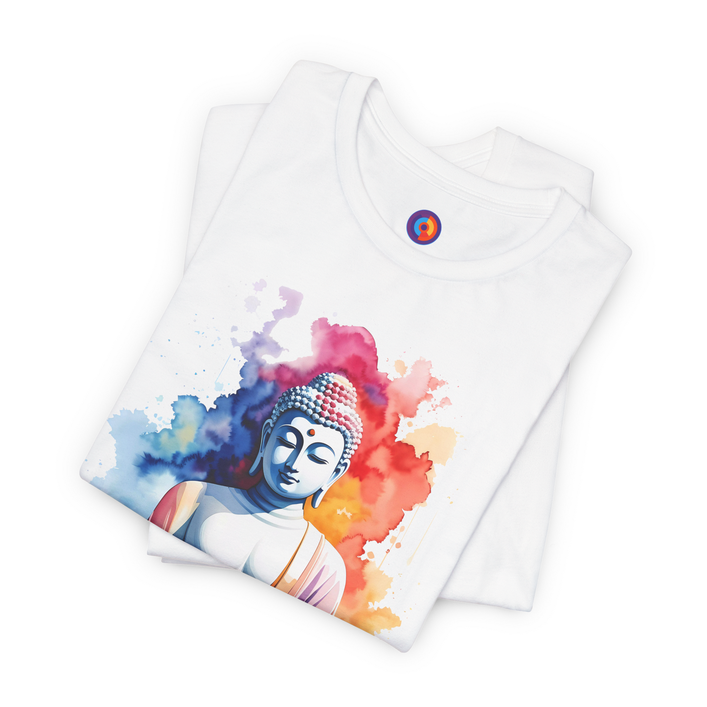 Serenity in Watercolor - Meditating Buddha T-Shirt