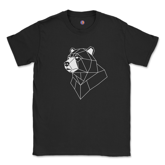 Geometric Bear T-Shirt – Modern Polygon Art