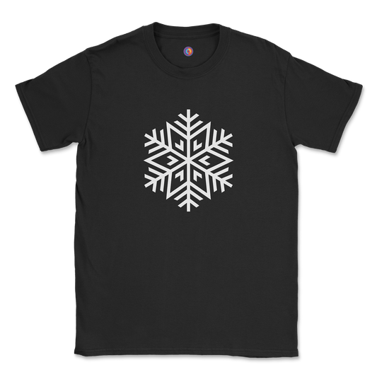Geometric Snowflake T-Shirt – Abstract Line Art Symbol