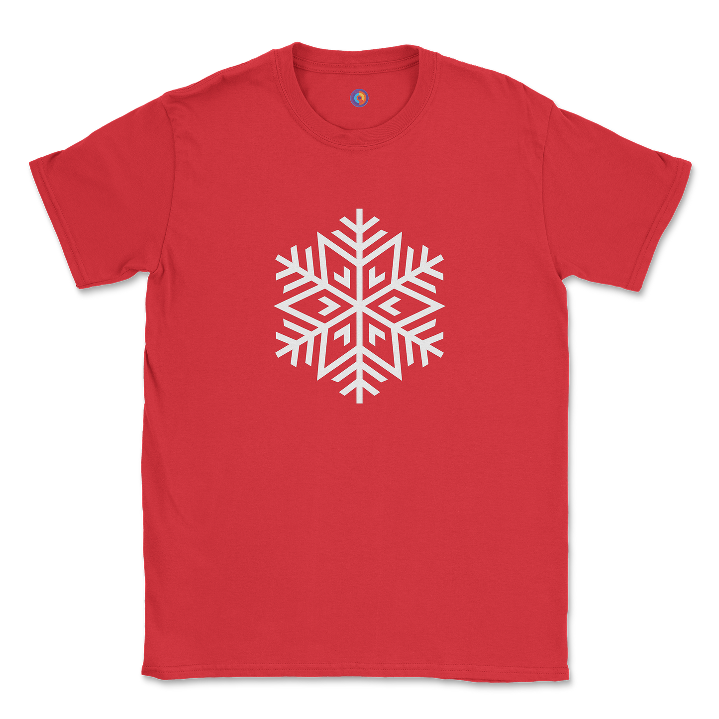 Geometric Snowflake T-Shirt – Abstract Line Art Symbol