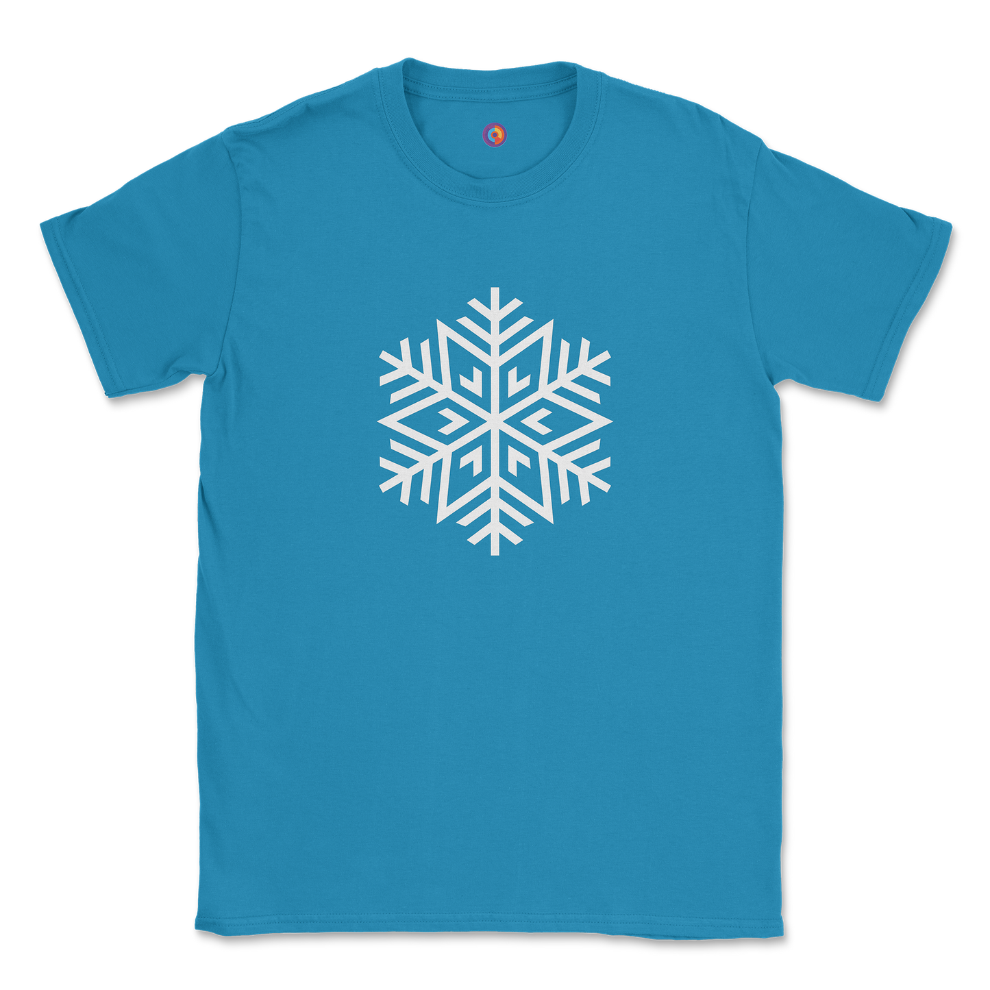 Geometric Snowflake T-Shirt – Abstract Line Art Symbol
