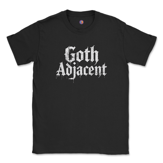 Goth Adjacent – Funny Gothic Graphic T-Shirt