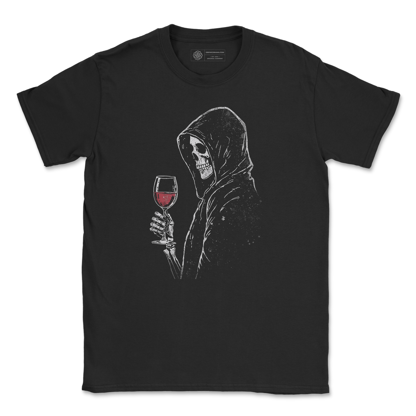 Grim Reaper Wine T-Shirt
