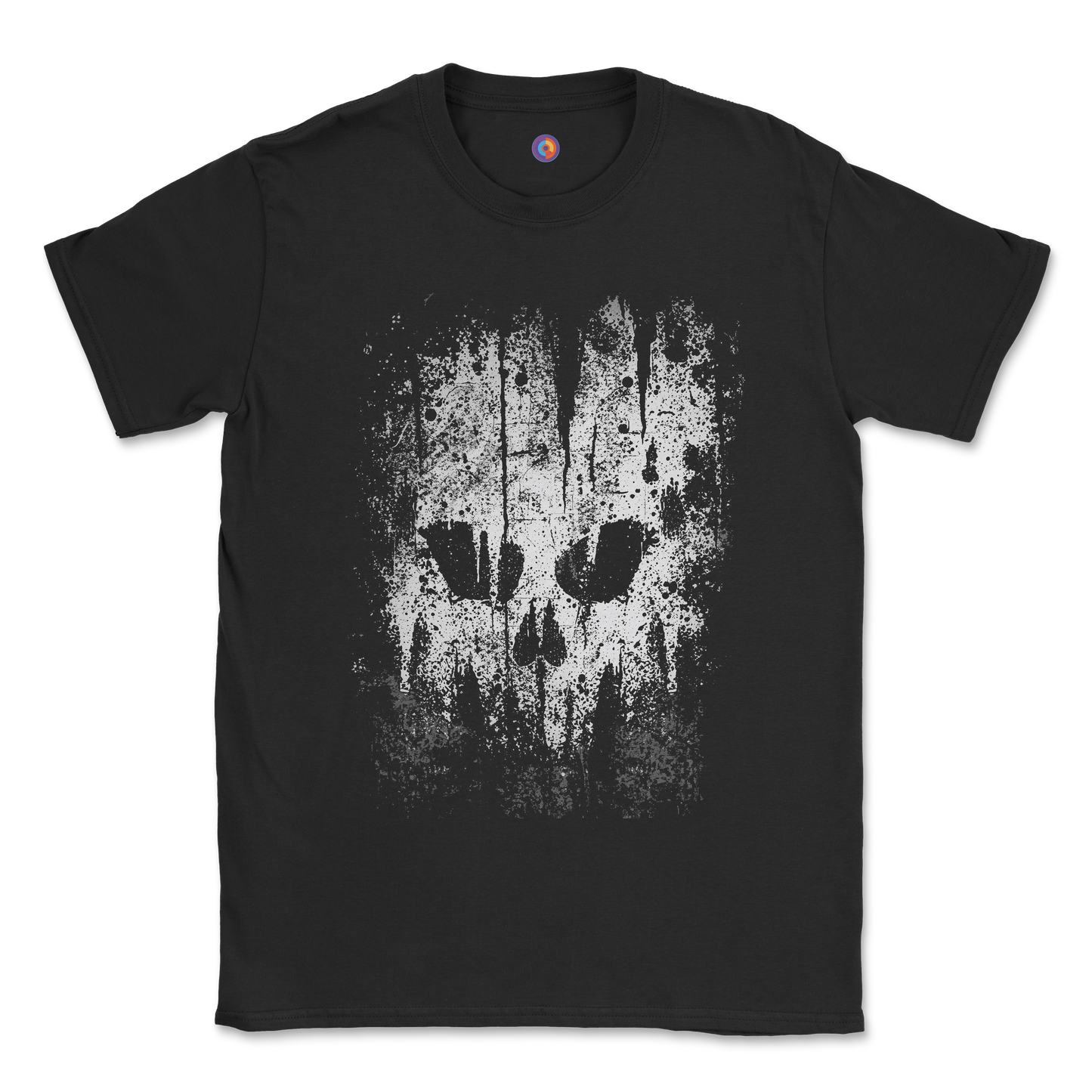 Grunge Skull Fade T-Shirt