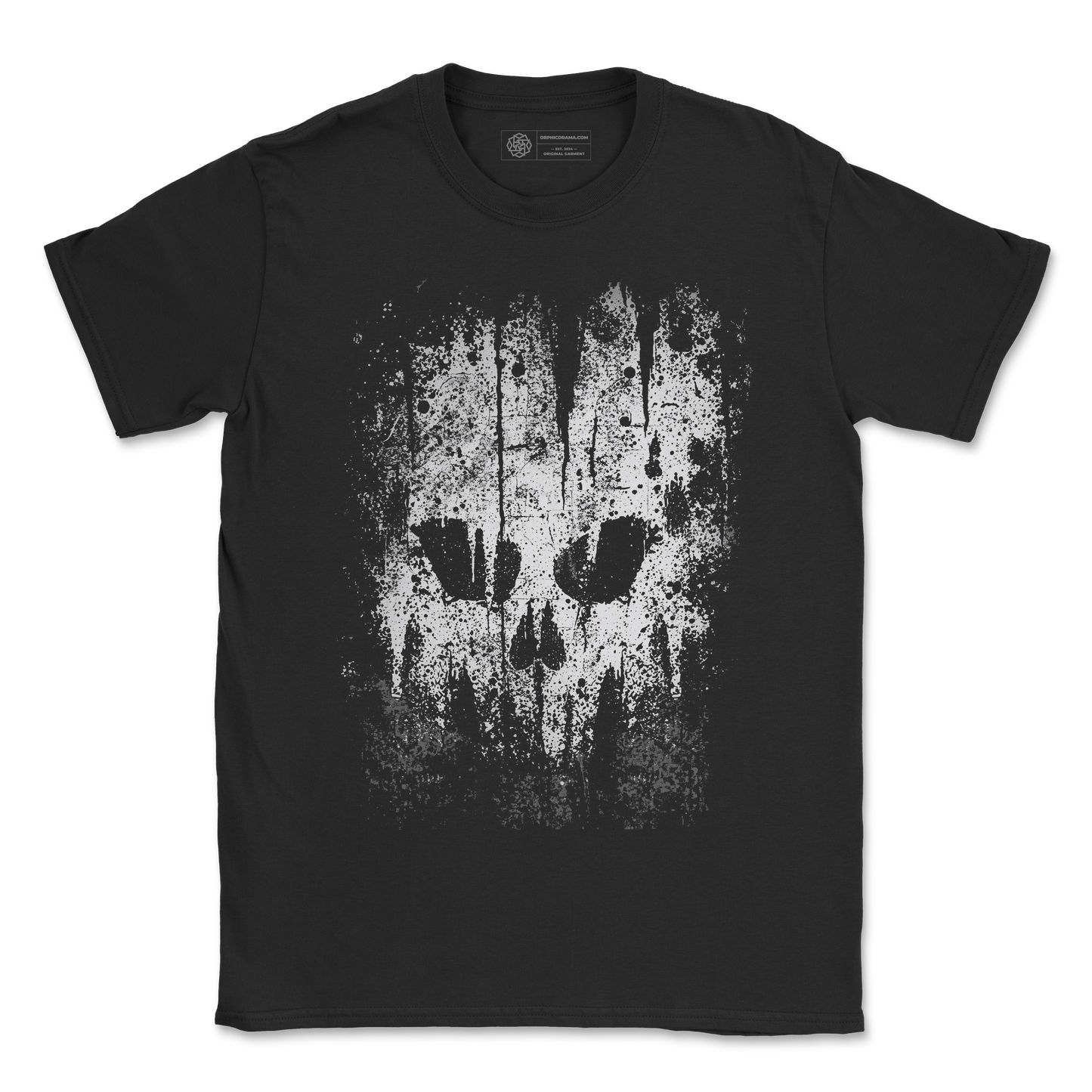Grunge Skull Fade T-Shirt