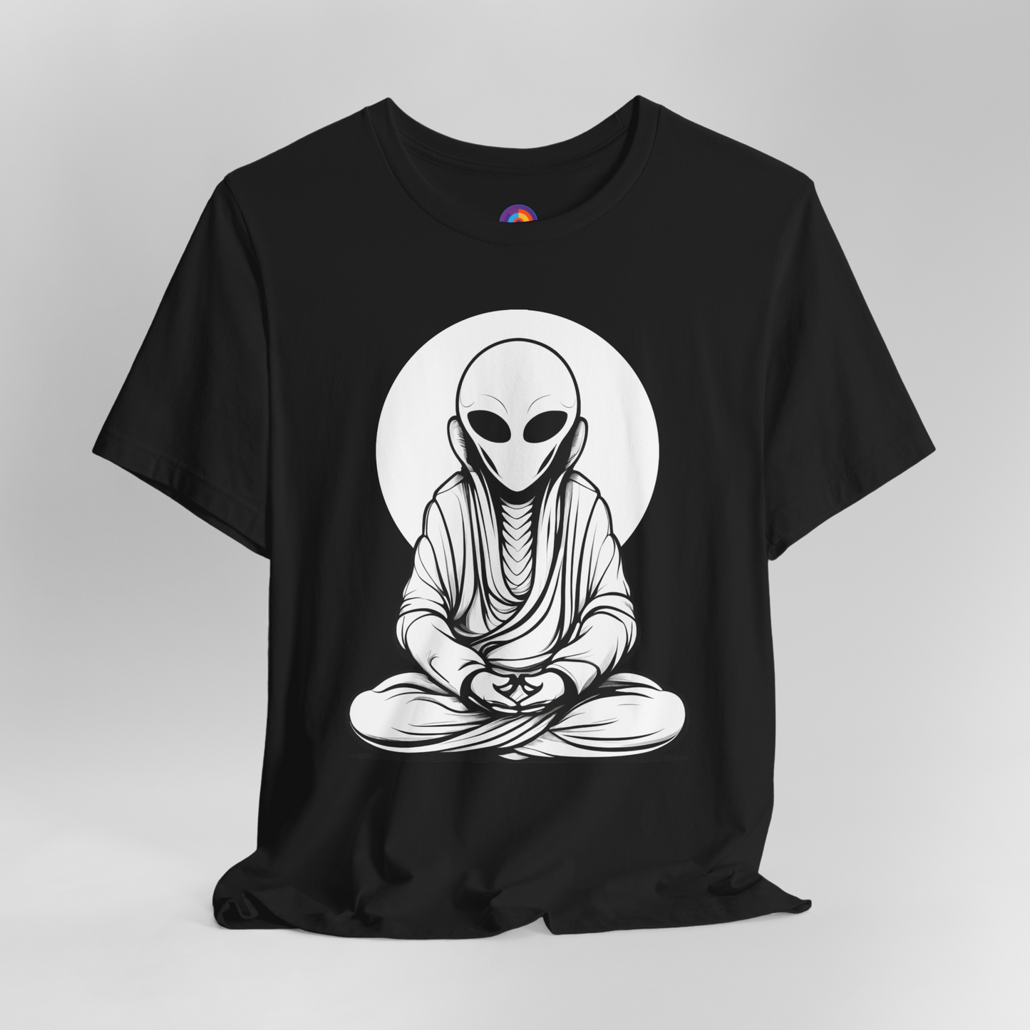 Meditative Martian - Meditating Alien T-Shirt