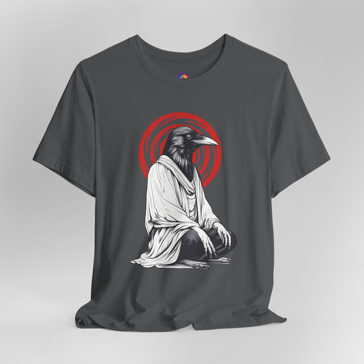 Feathered Zen - Meditating Crow T-Shirt