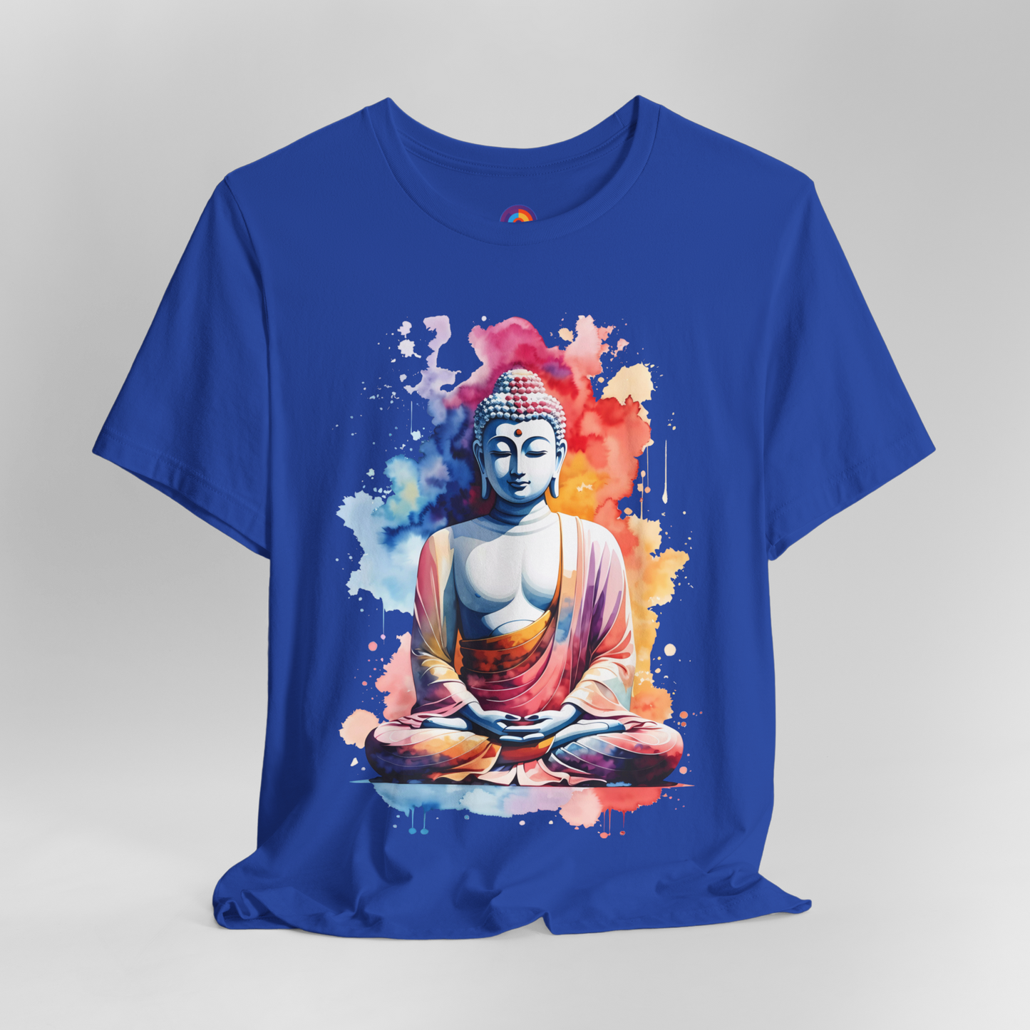 Serenity in Watercolor - Meditating Buddha T-Shirt