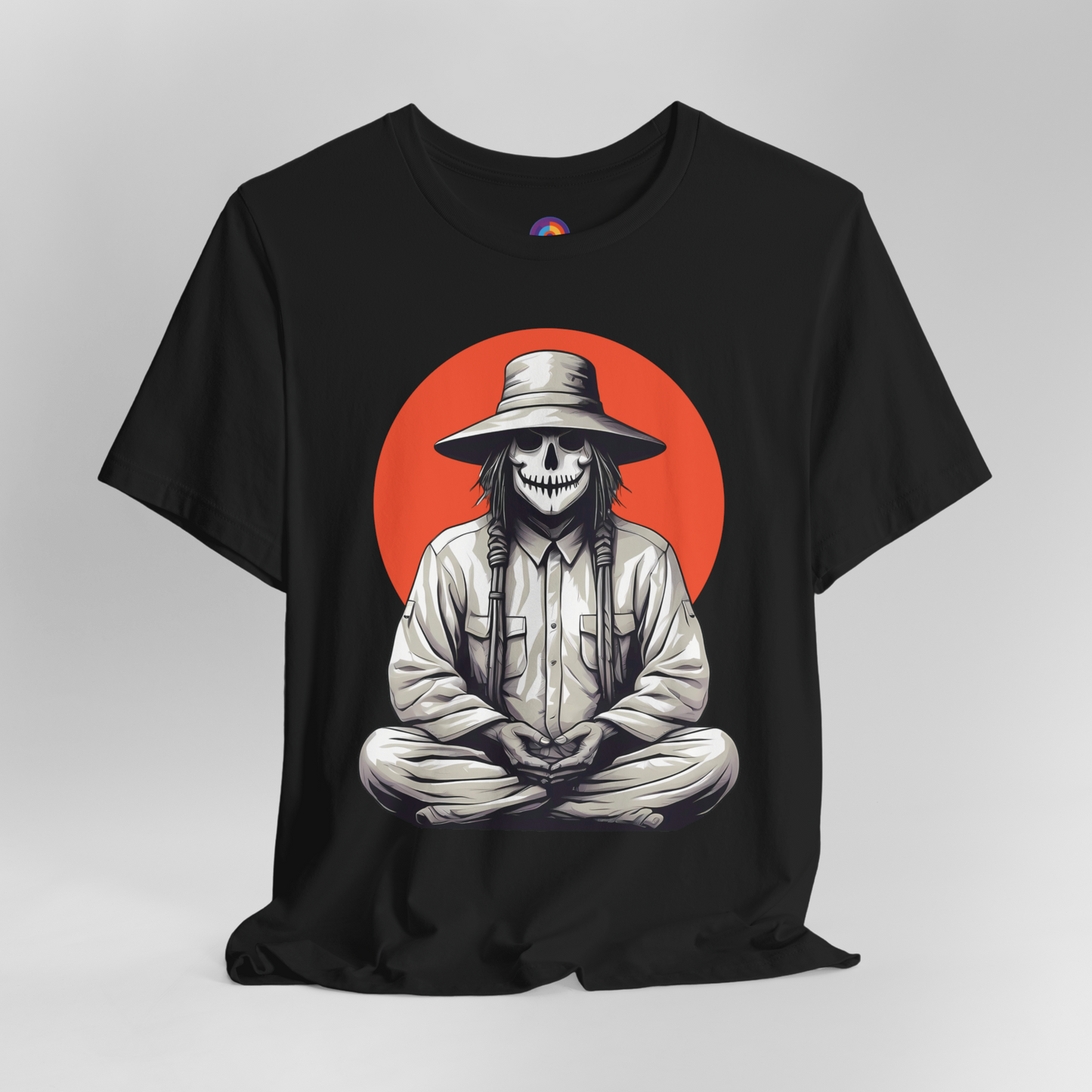 Harvest Moon Meditation - Meditating Scarecrow T-Shirt