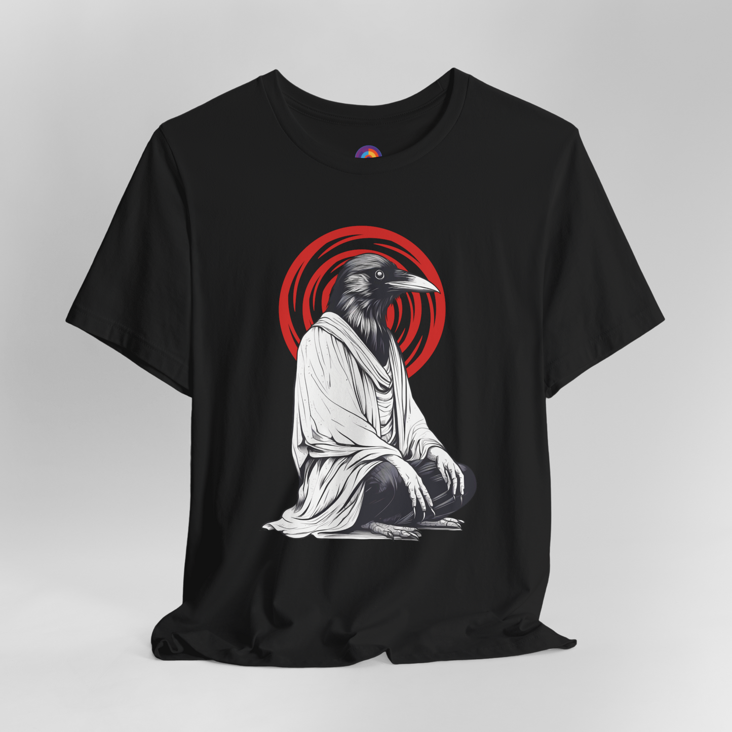 Feathered Zen - Meditating Crow T-Shirt