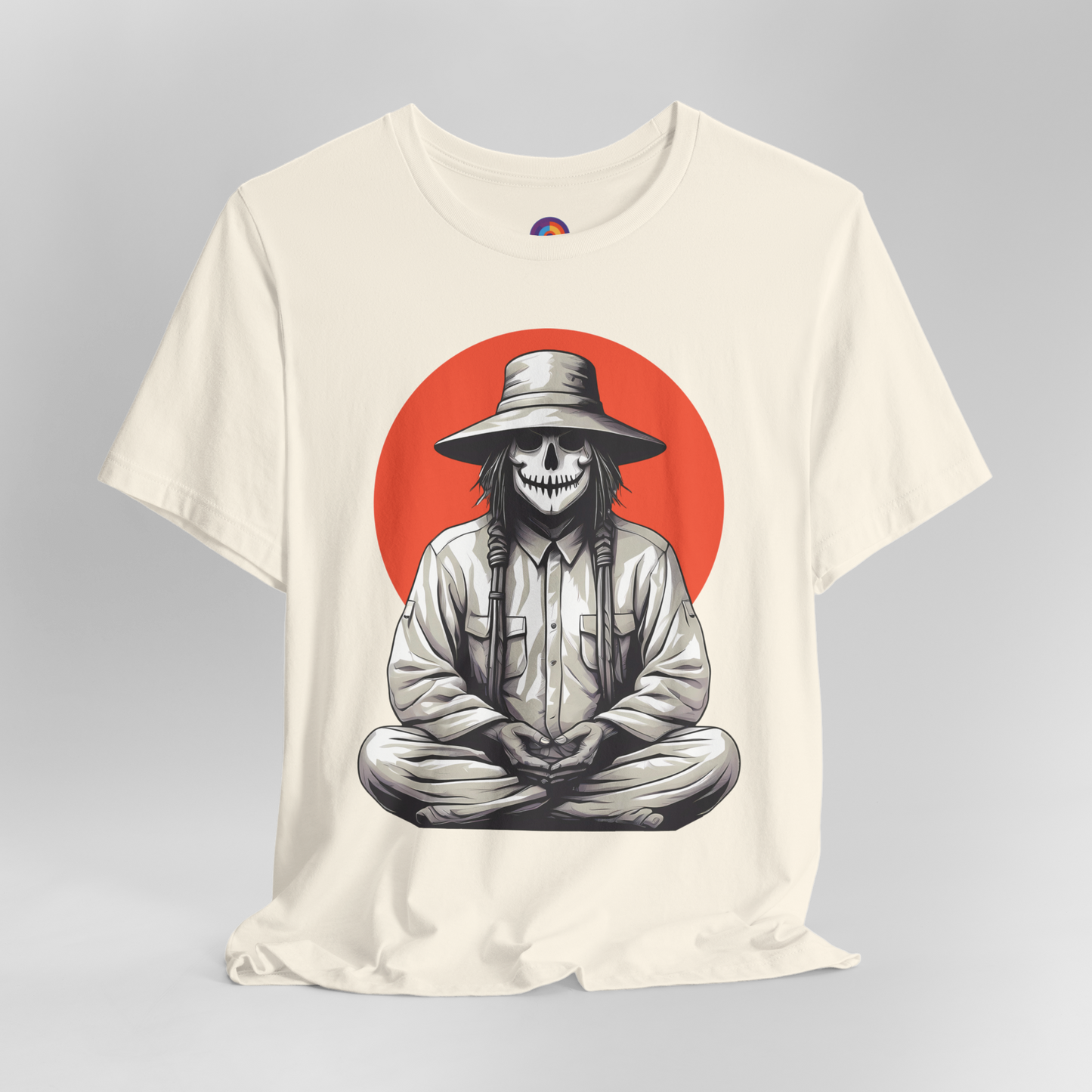 Harvest Moon Meditation - Meditating Scarecrow T-Shirt