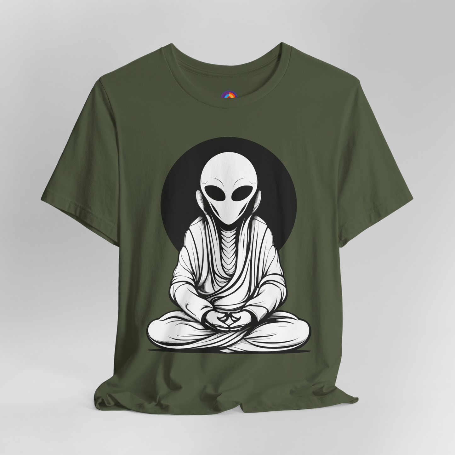 Meditative Martian - Meditating Alien T-Shirt