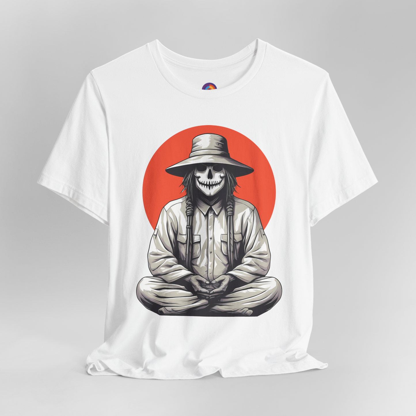 Harvest Moon Meditation - Meditating Scarecrow T-Shirt