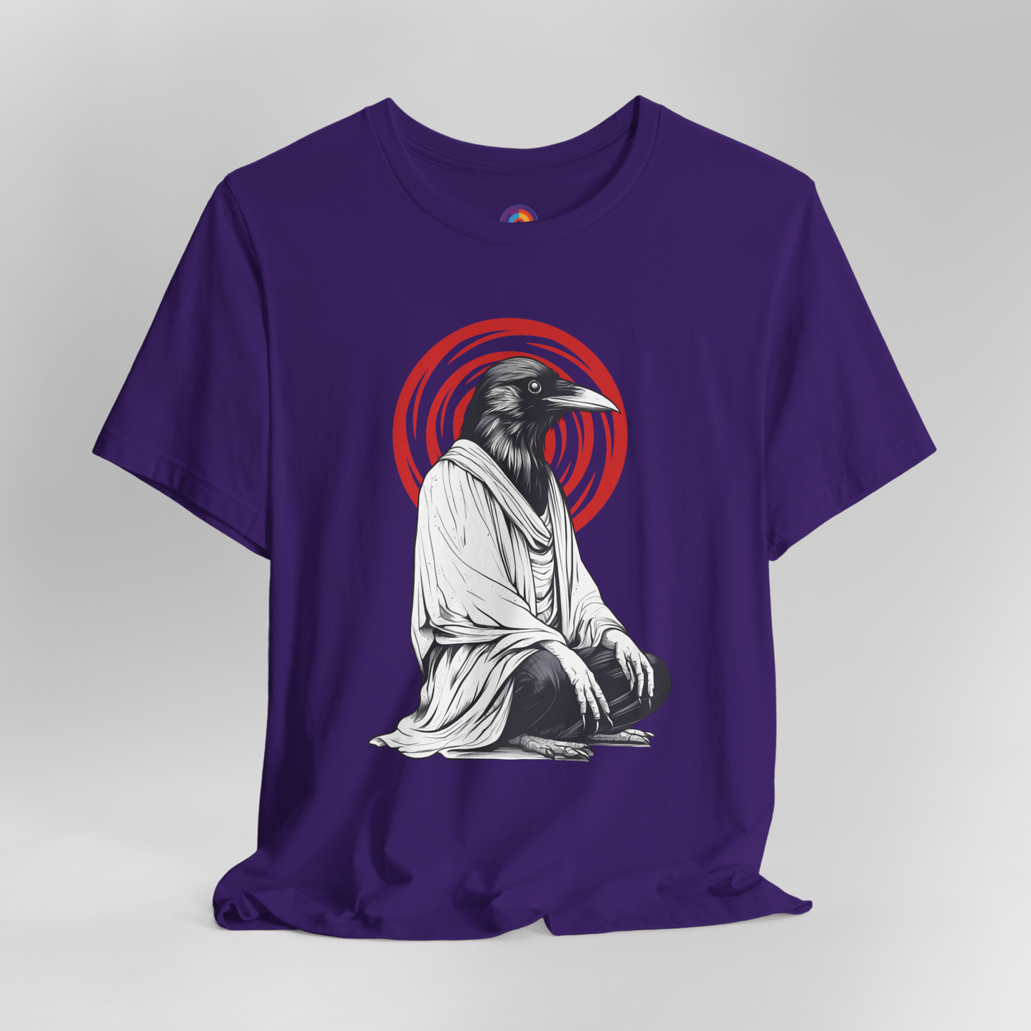 Feathered Zen - Meditating Crow T-Shirt