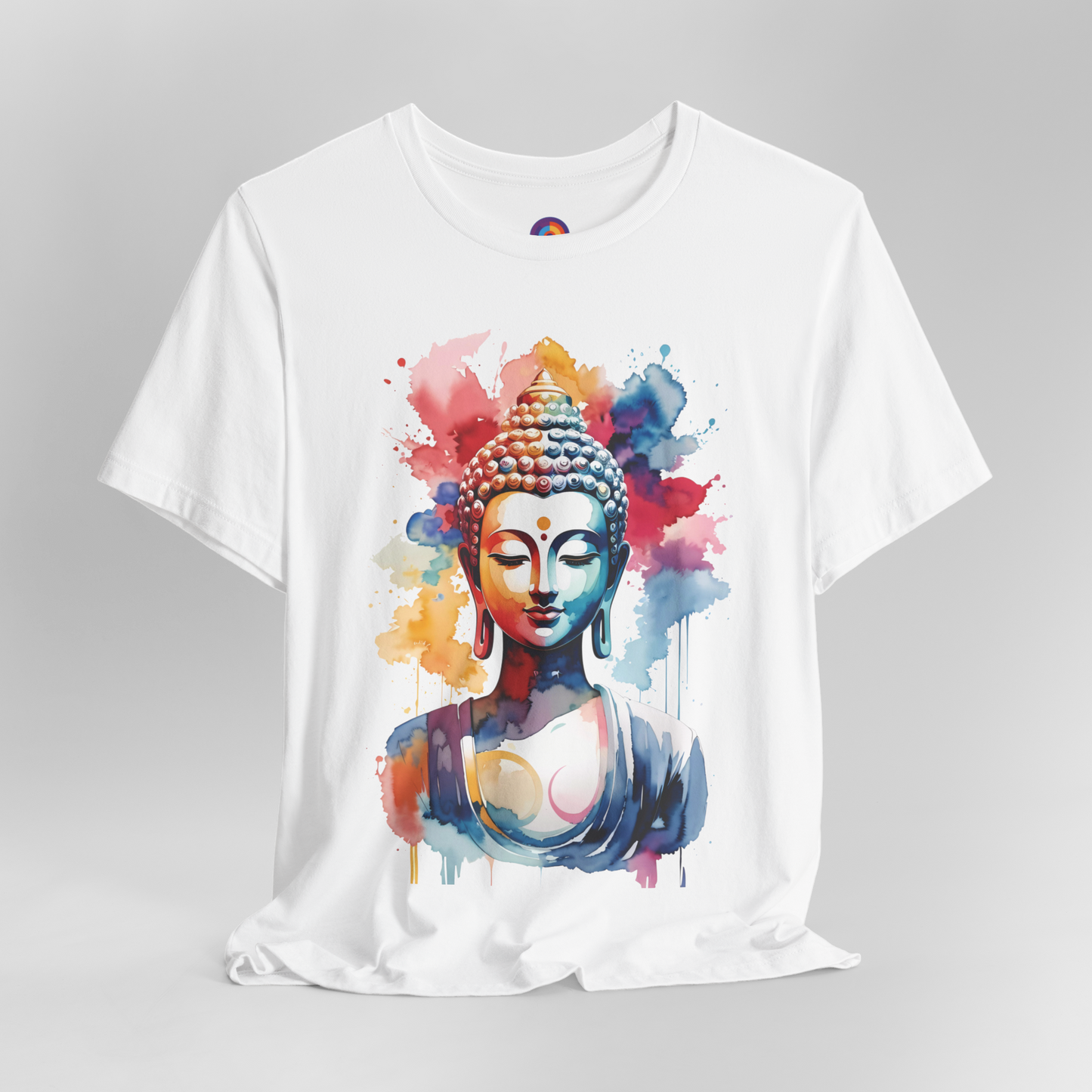 Watercolor Enlightenment - Meditating Buddha T-Shirt