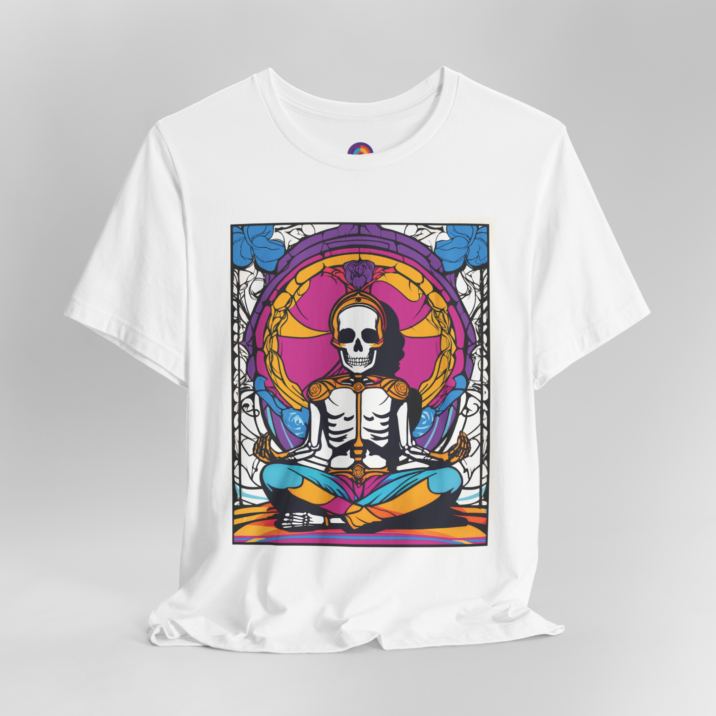 Skeletal Serenity - Meditating Skeleton T-Shirt