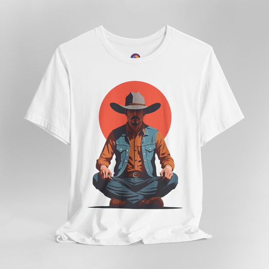 Cowboy Zen - Meditating Cowboy T-Shirt