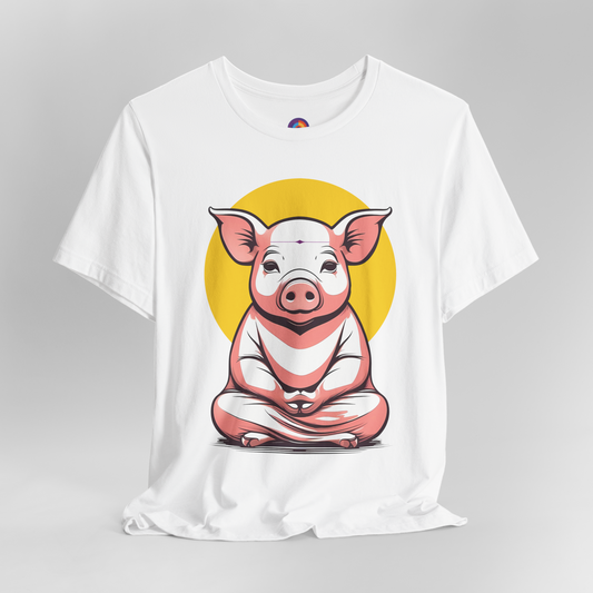 Piggy Zen - Mediating Pig T-Shirt