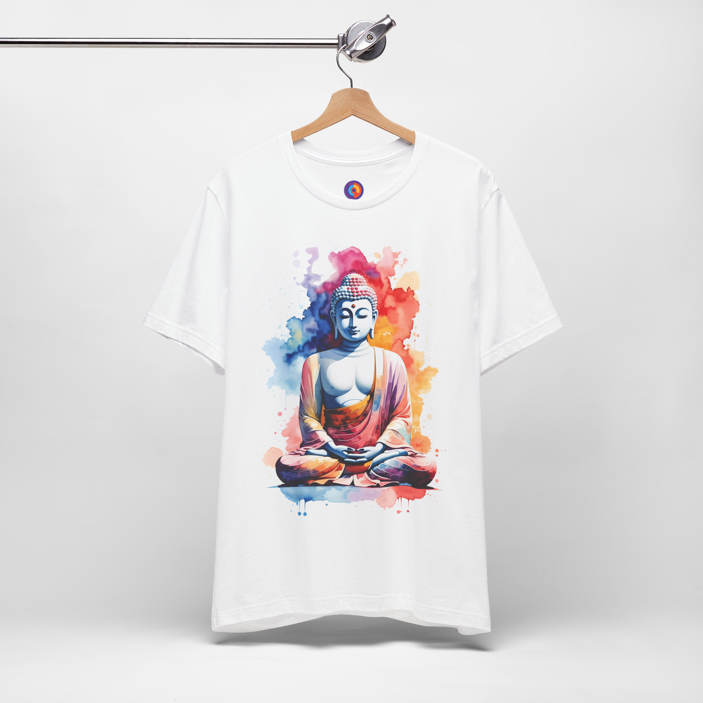 Serenity in Watercolor - Meditating Buddha T-Shirt