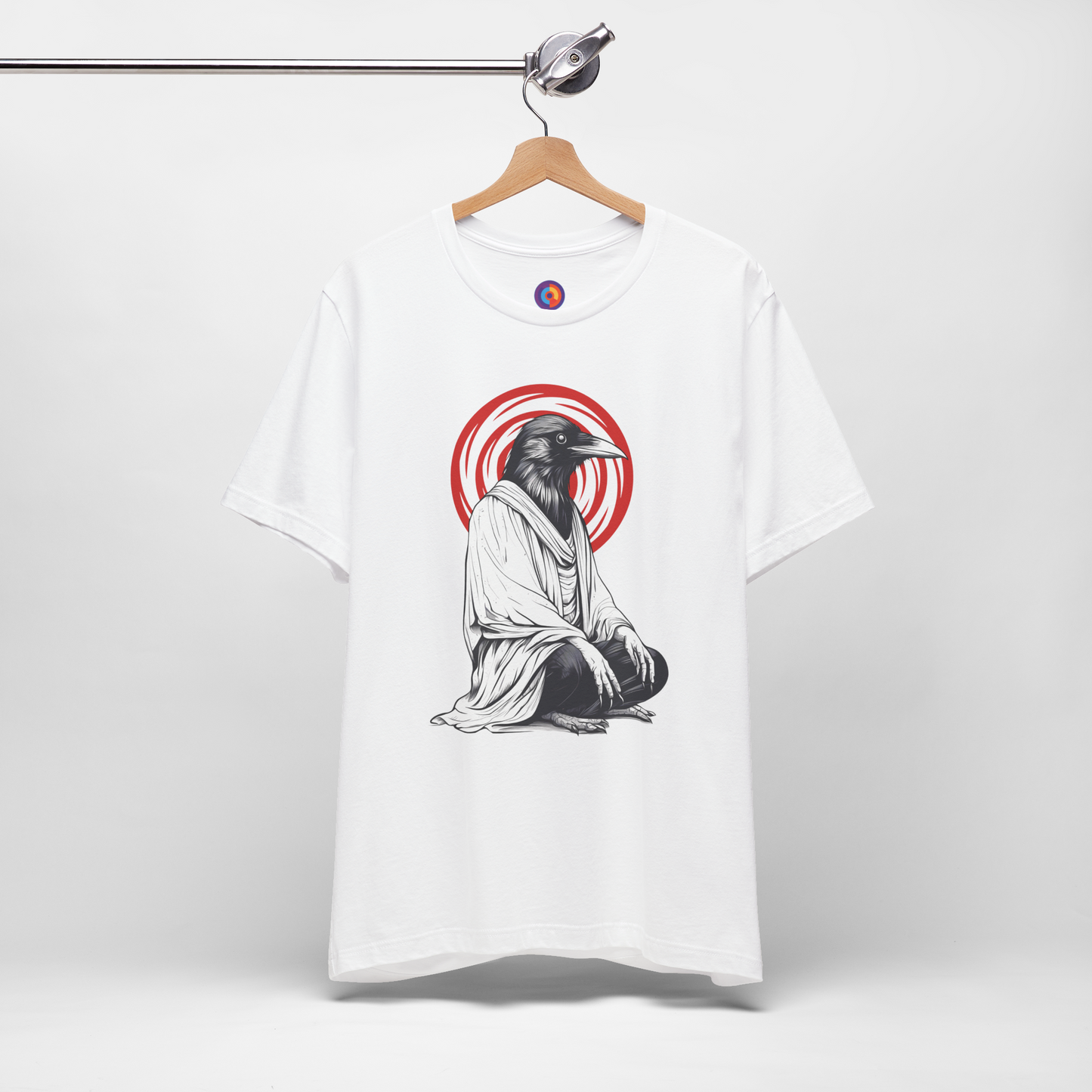 Feathered Zen - Meditating Crow T-Shirt