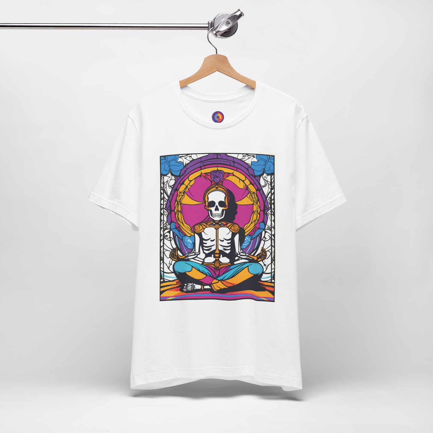 Skeletal Serenity - Meditating Skeleton T-Shirt