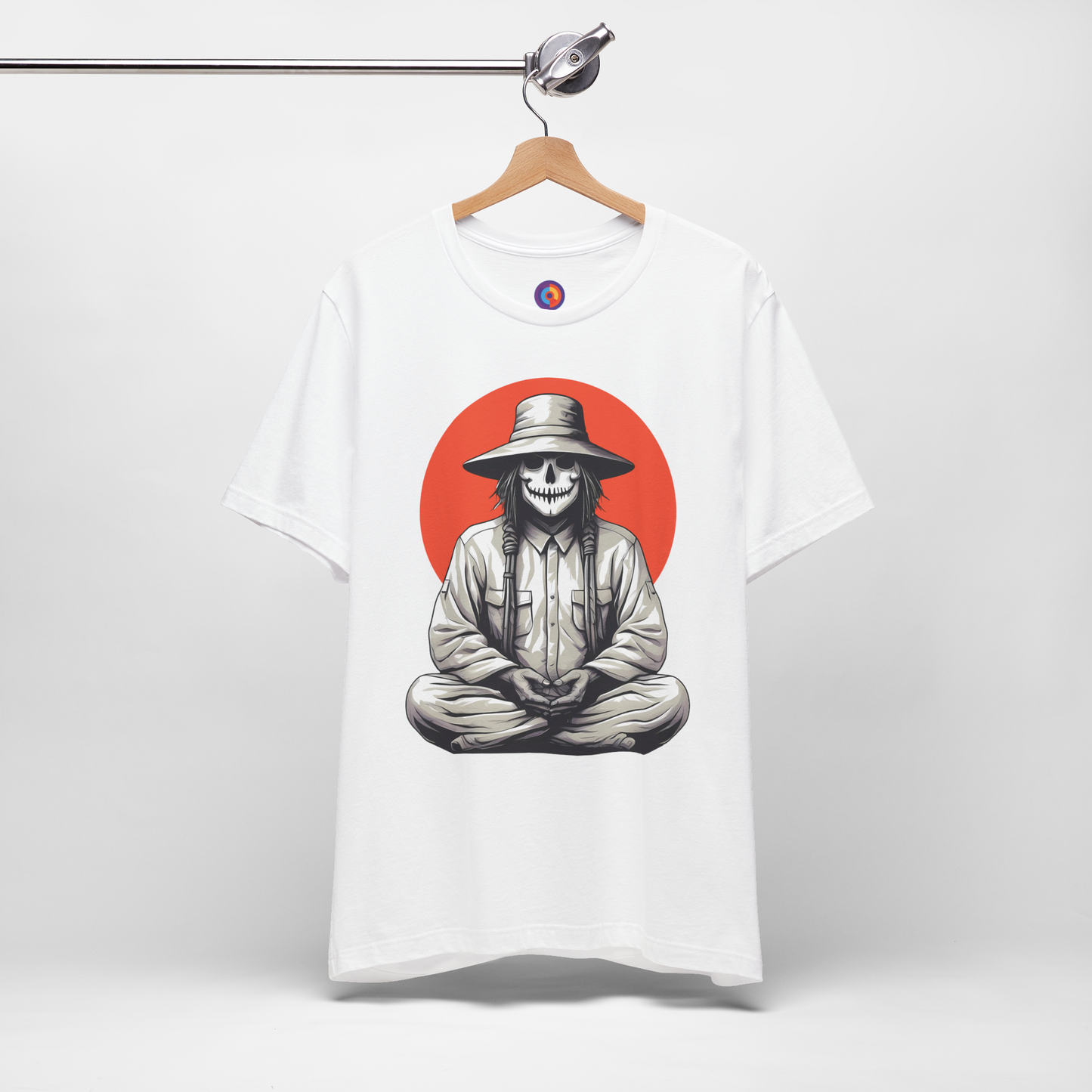 Harvest Moon Meditation - Meditating Scarecrow T-Shirt