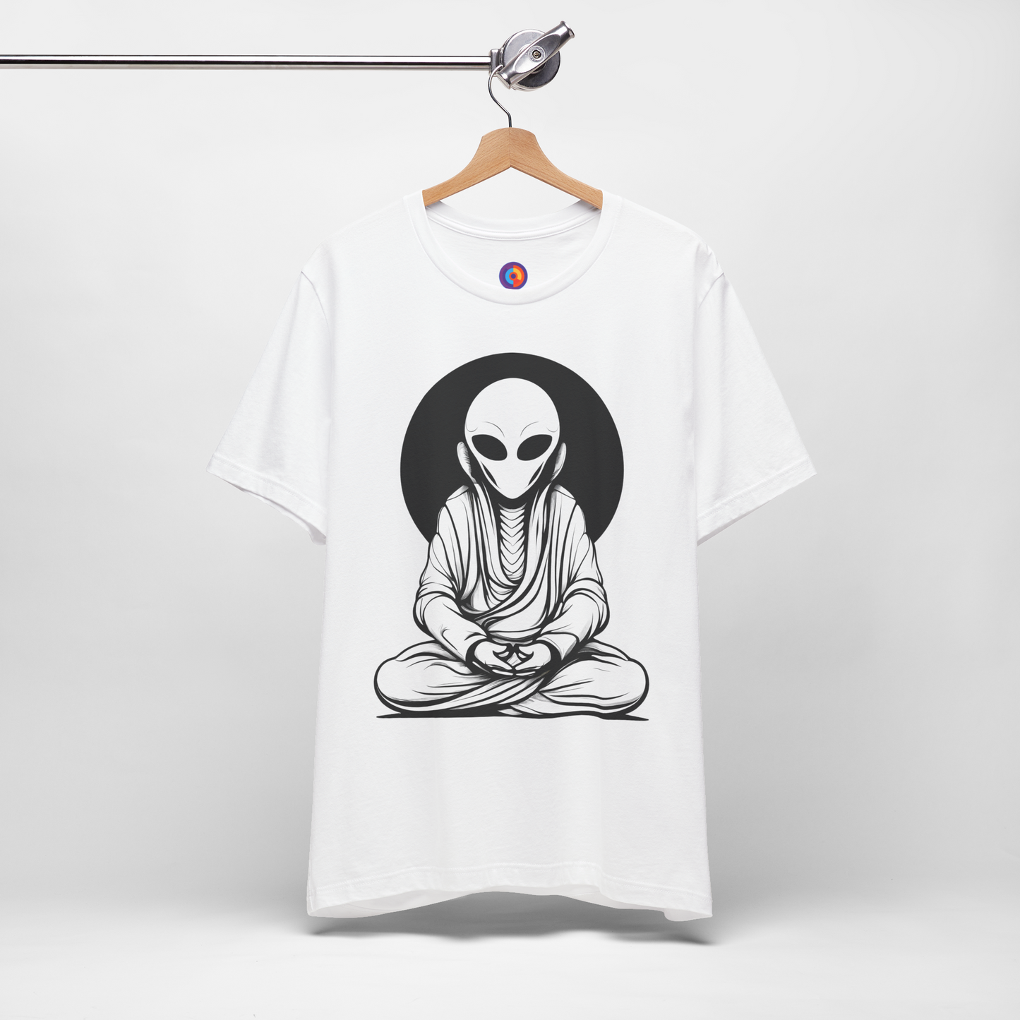 Meditative Martian - Meditating Alien T-Shirt