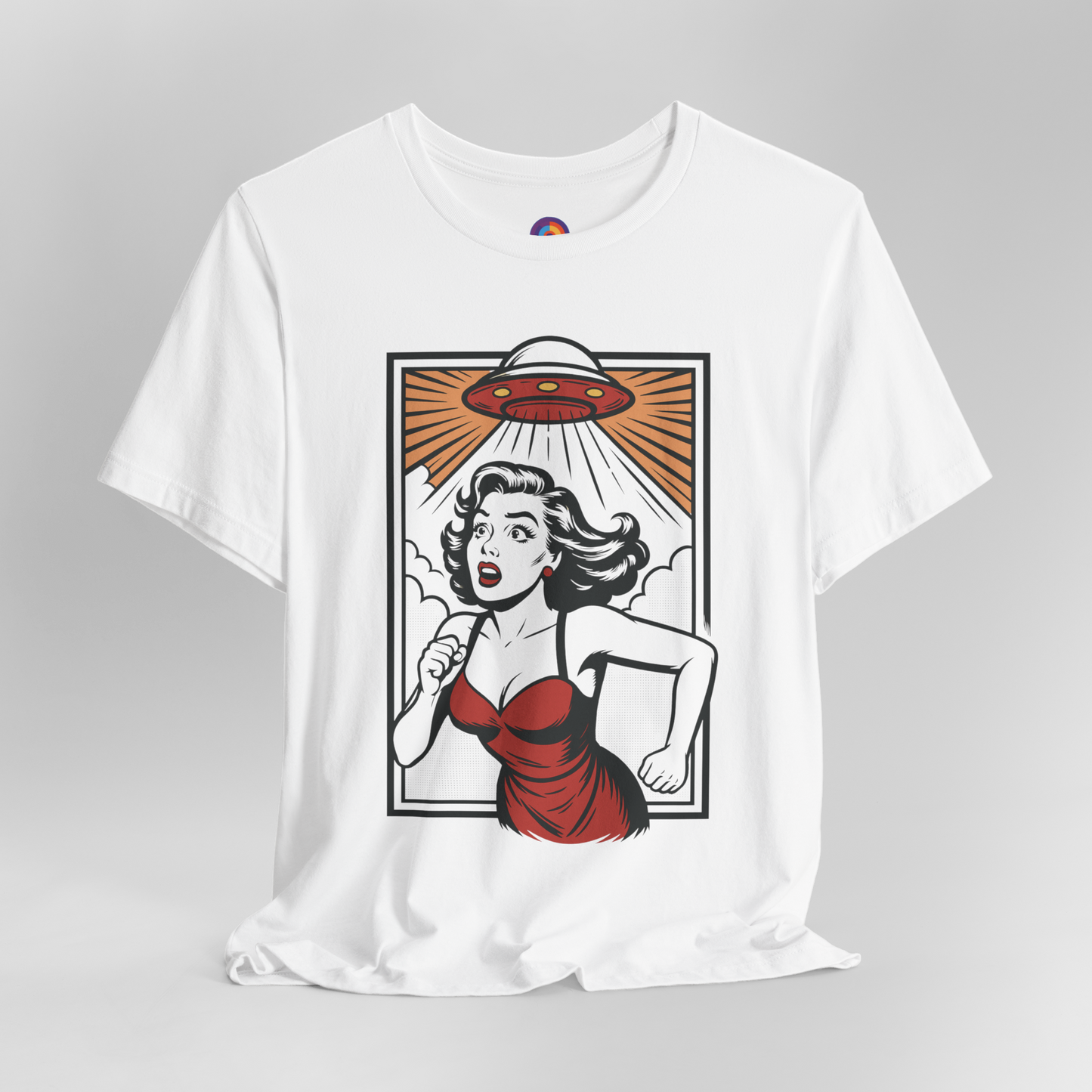 Alien Abduction T-Shirt – Pop Art Woman
