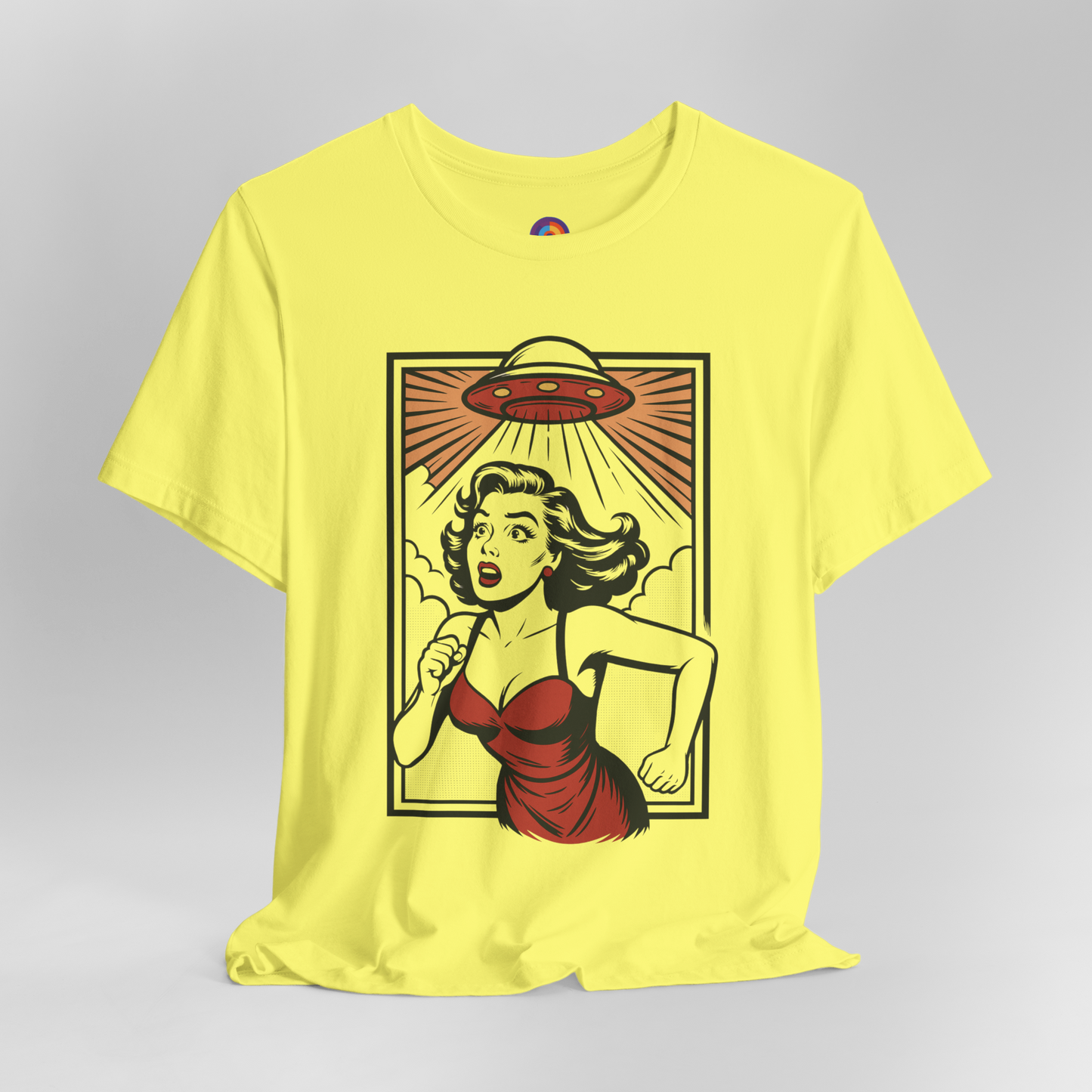 Alien Abduction T-Shirt – Pop Art Woman