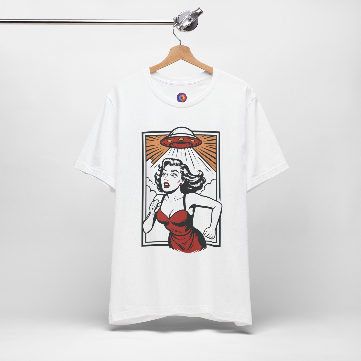 Alien Abduction T-Shirt – Pop Art Woman