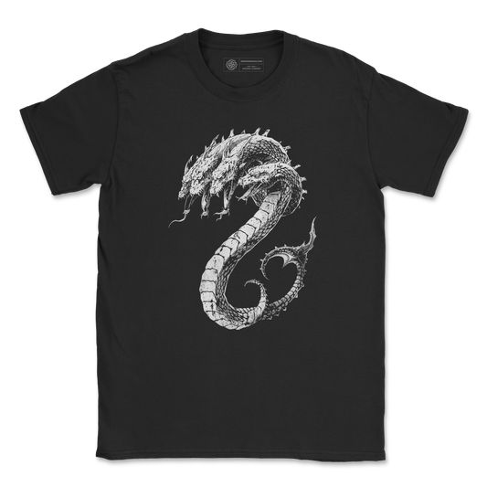 Hydra Dragon T-Shirt – Gothic Dark Fantasy Serpent