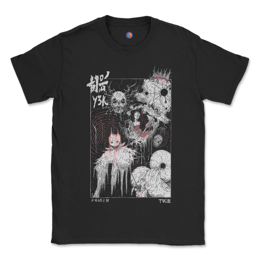Y3K Horror Streetwear T-Shirt – Japanese Style Chaos Art