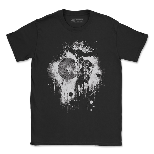 Lunar Collapse – Abstract Grunge Art T-Shirt
