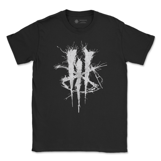 Number 3 T-Shirt – Dark Symbolic Distortion Design