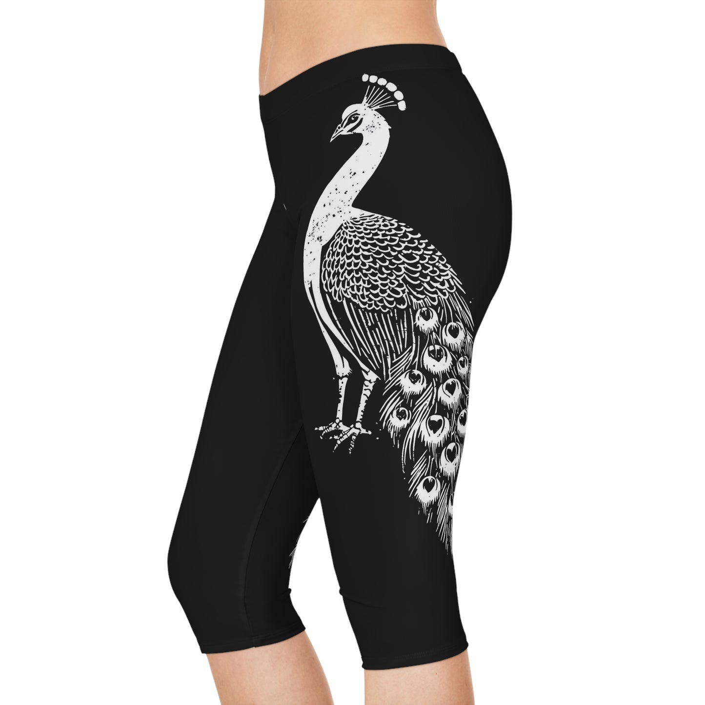 Capri Leggings - Peacock