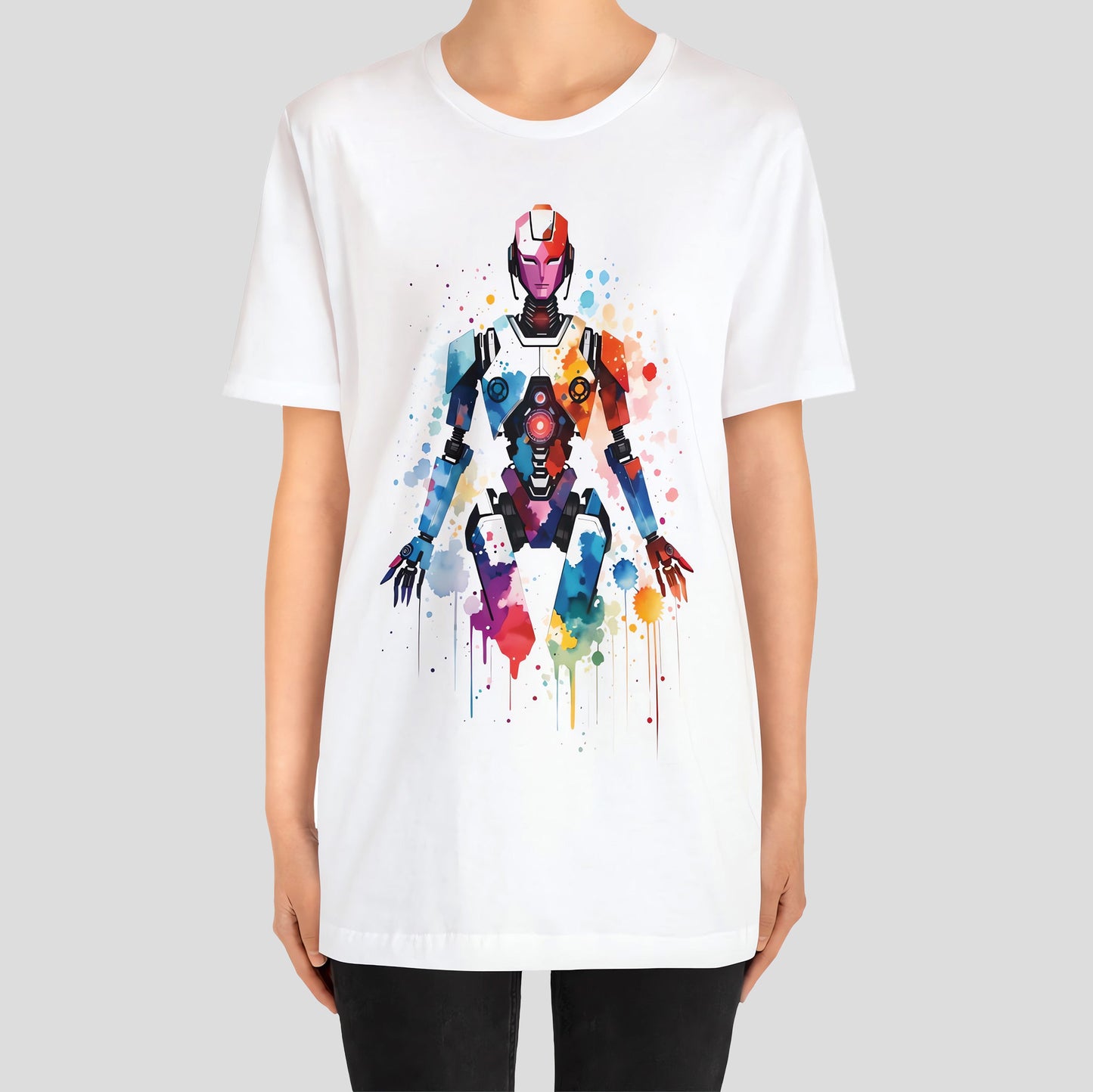 Celestial Circuitry - Astral Travel Robot T-Shirt