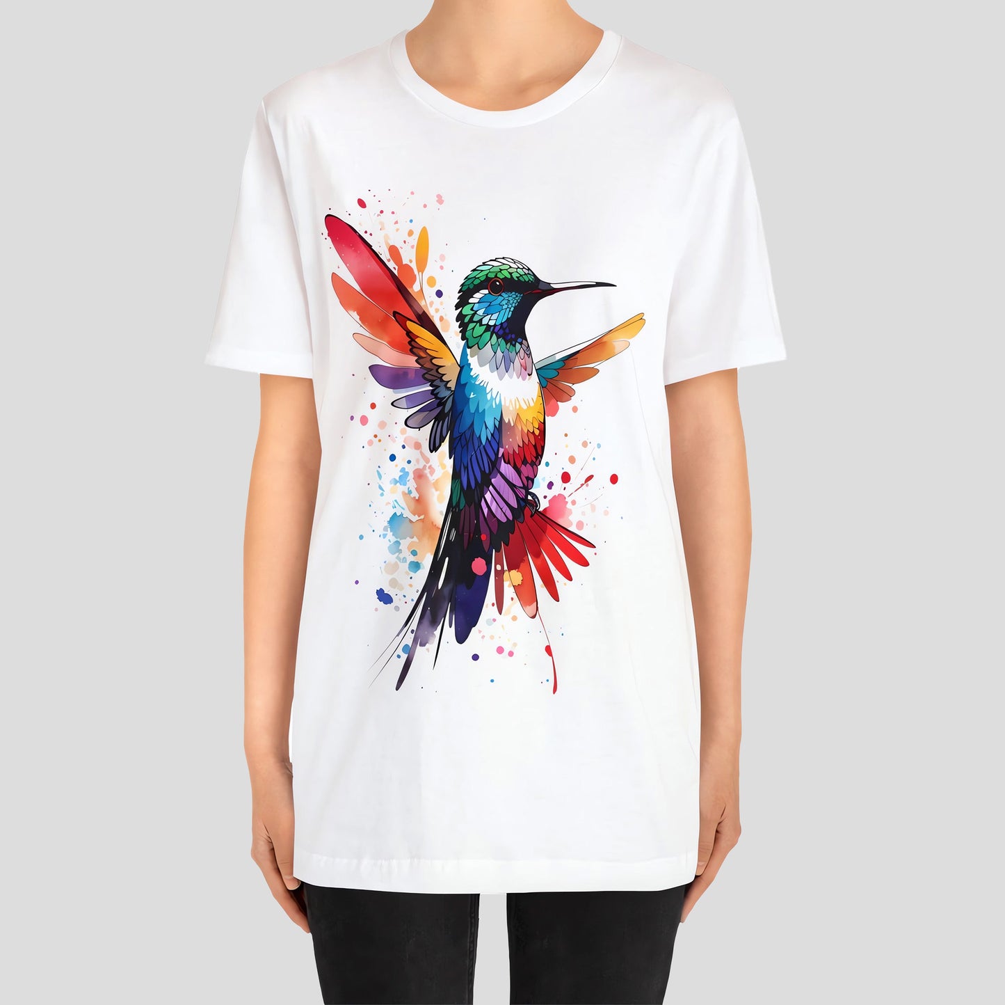 Watercolor Flight - Hummingbird T-Shirt