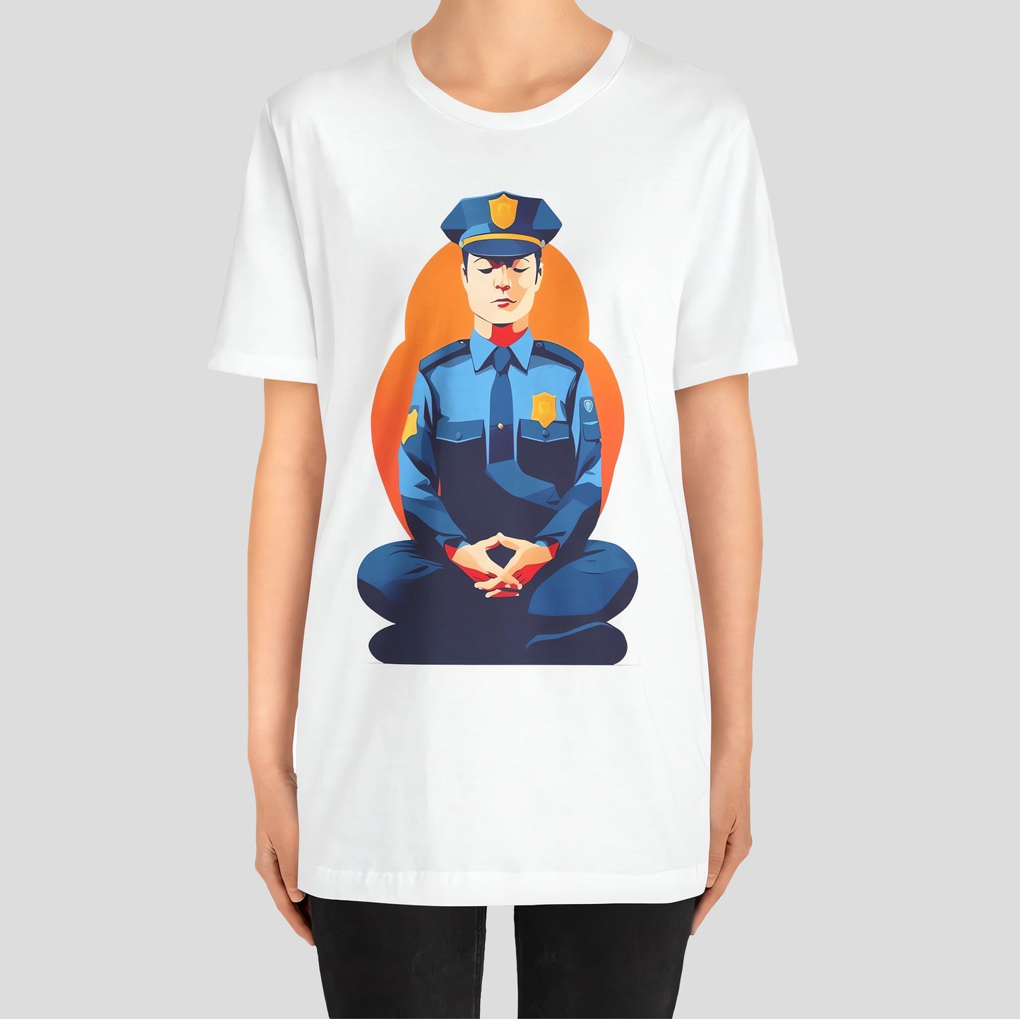 Peaceful Patrolman - Meditating Cop T-Shirt