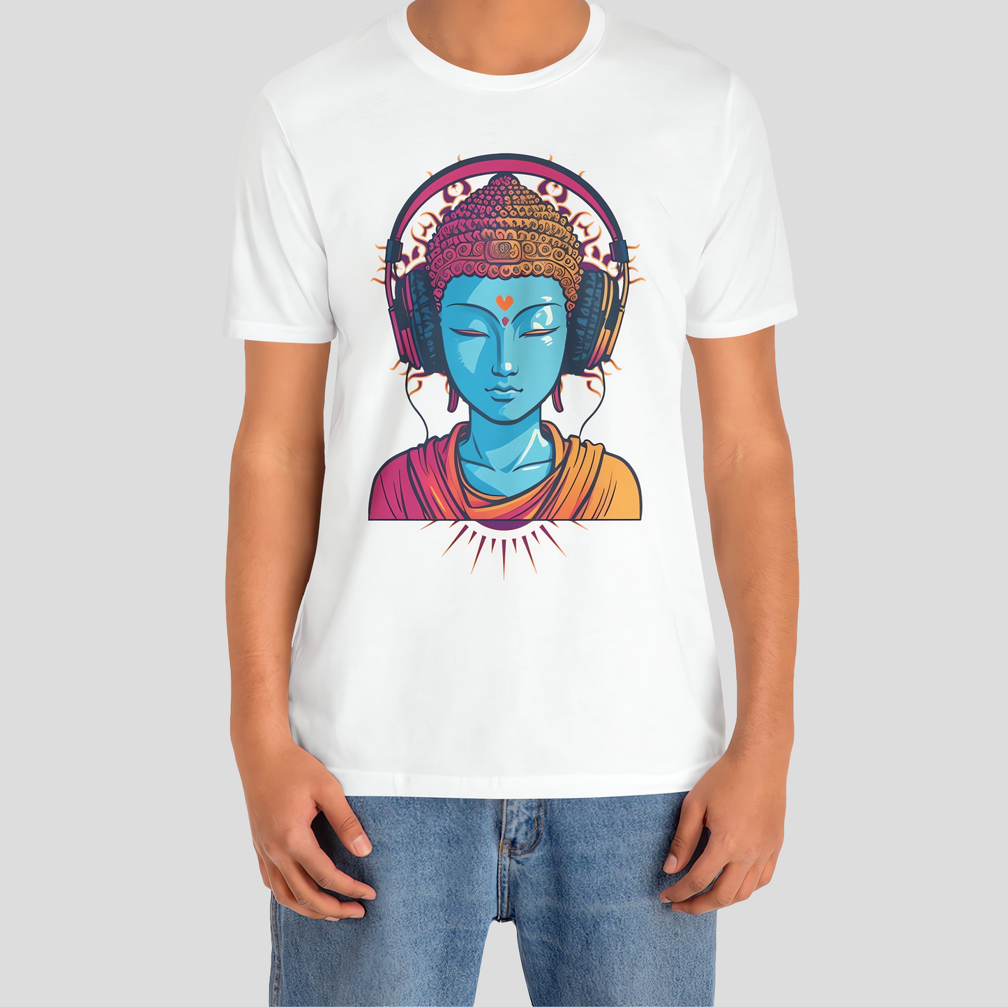 Zen Beats - Buddha Headphones T-Shirt