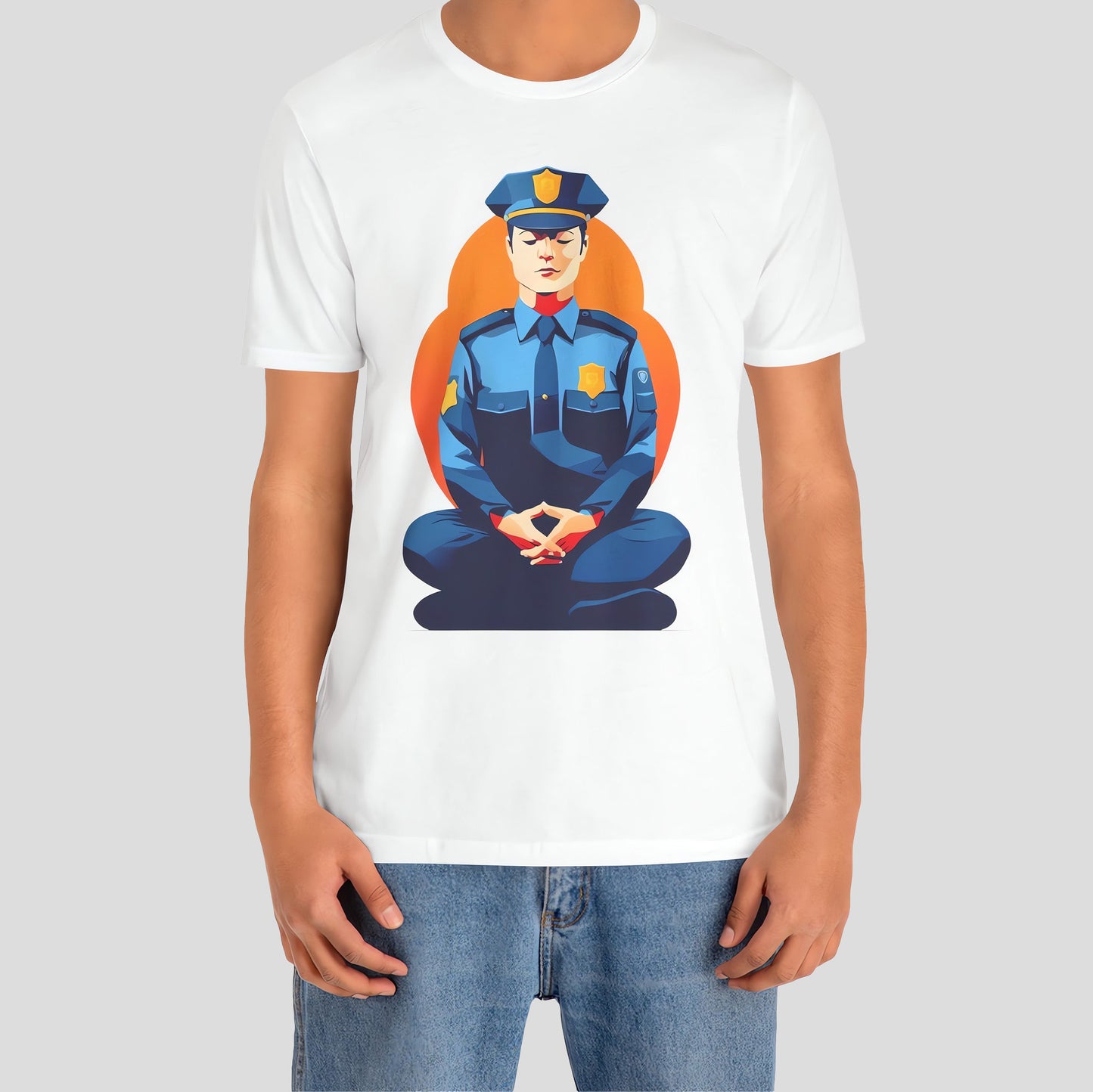 Peaceful Patrolman - Meditating Cop T-Shirt