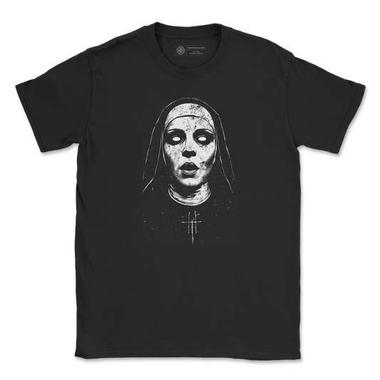 Possessed Nun T-Shirt – Gothic Religious Horror Graphic Tee
