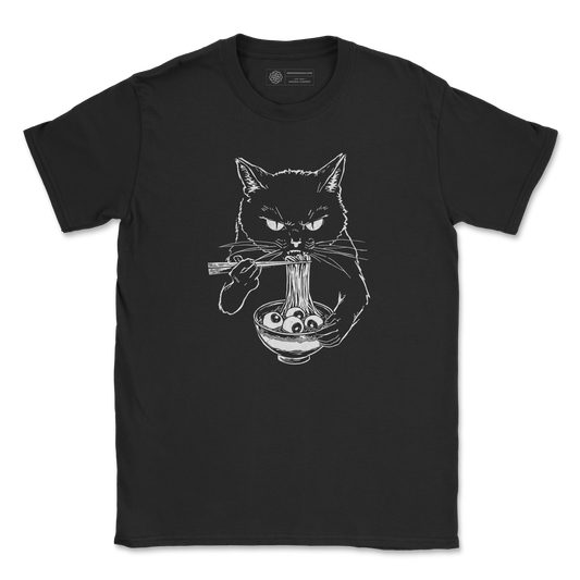 Ramen Cat T-Shirt - Eyeball Ramen Graphic